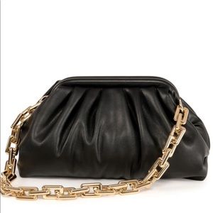 CHIC CROSSBODY CHAIN POUCH BAG - BLACK